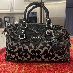 Coach Ashley with versatile strap purse/tote